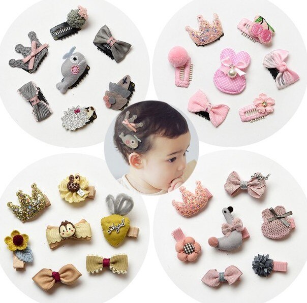 5pcs baby girl headbands children cute hair accessories headdress hair clips for toddler gilrs newborn Hairpin cheap stuff gift