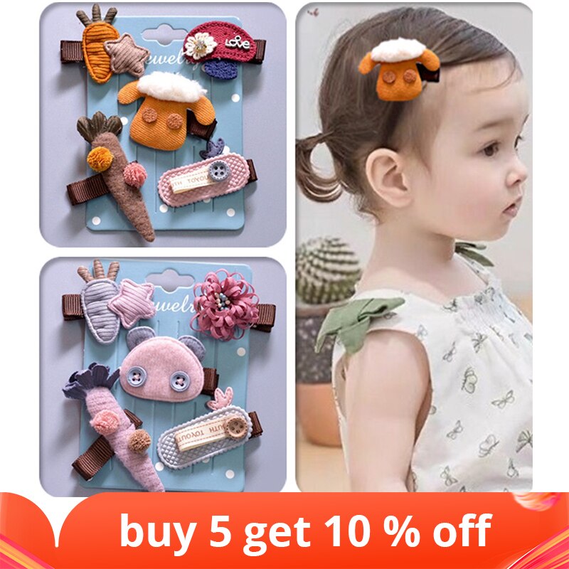 5pcs baby girl headbands children cute hair accessories headdress hair clips for toddler gilrs newborn Hairpin cheap stuff gift